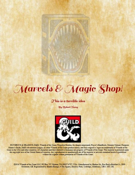 The magic marvels shop